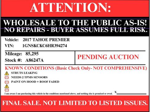 Used 2017 Chevrolet Tahoe Premier image 3