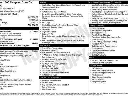 Used 2025 RAM 1500 Tungsten w/ Off Road Group image 6