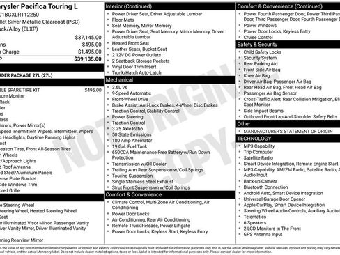 Used 2020 Chrysler Pacifica Touring-L FWD image 2
