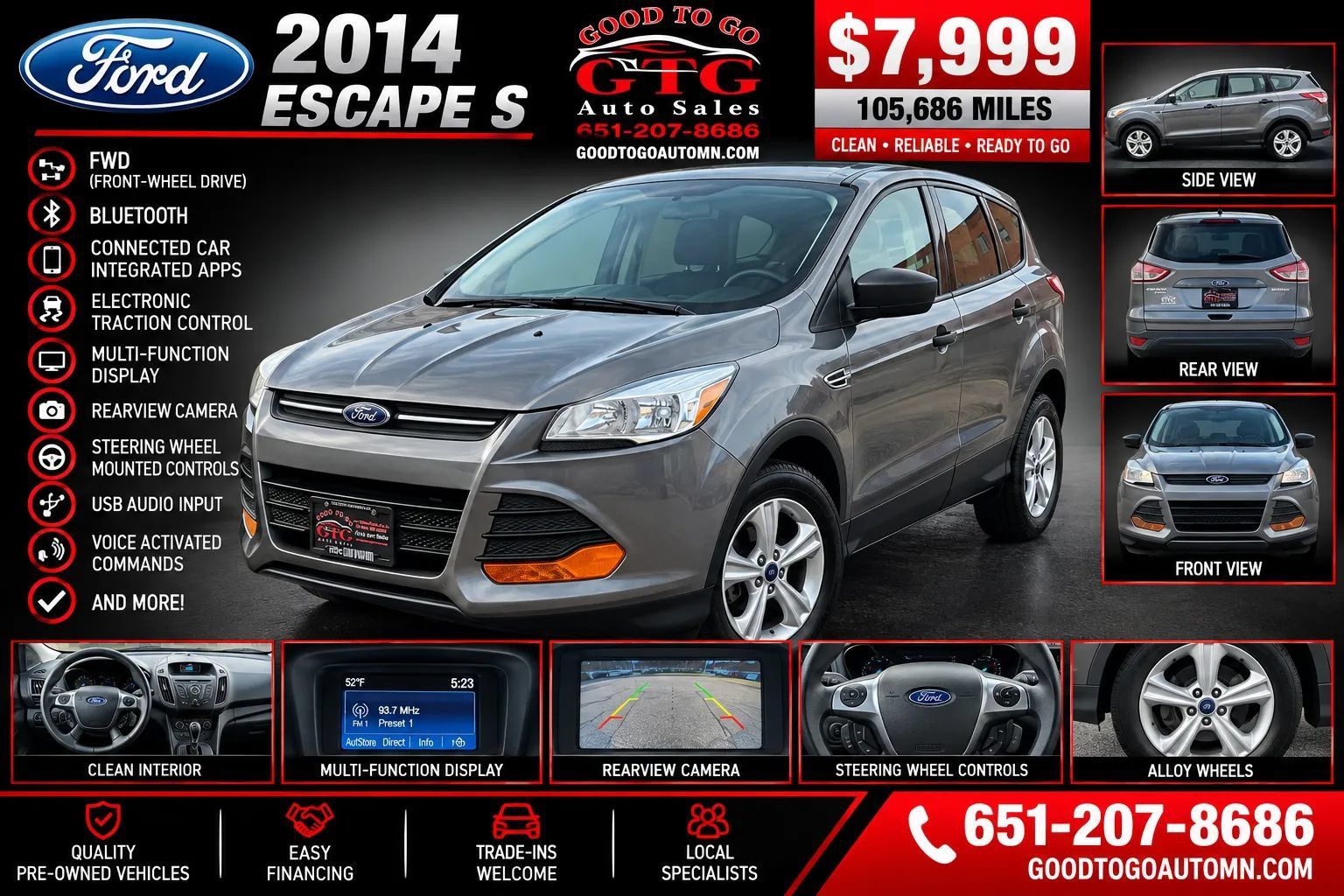 Used 2014 Ford Escape S FWD image 1