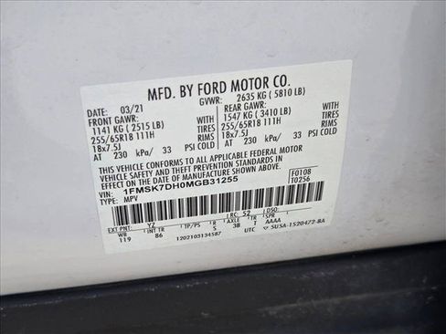 Used 2021 Ford Explorer XLT RWD image 15