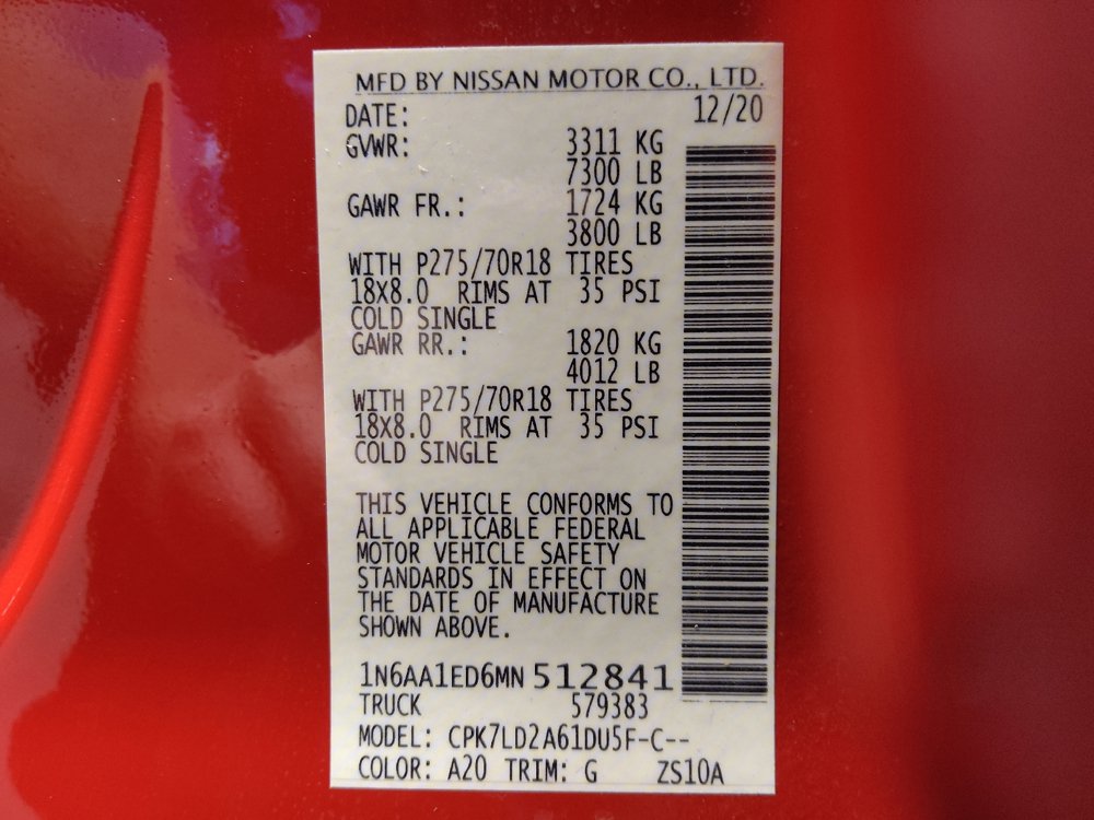 Used 2021 Nissan Titan PRO-4X w/ Pro-4x Convenience Package AWD/4WD image 33