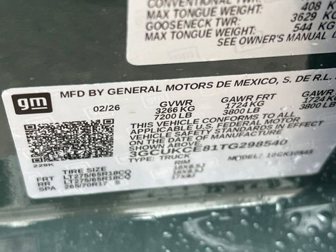 New 2026 Chevrolet Silverado 1500 Custom Trail Boss AWD/4WD image 21