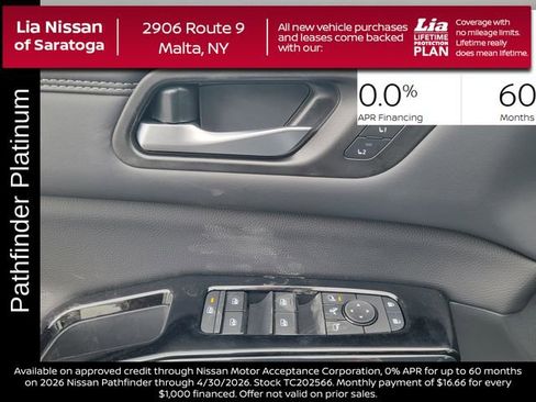 New 2026 Nissan Pathfinder Platinum w/ Cargo Package image 14