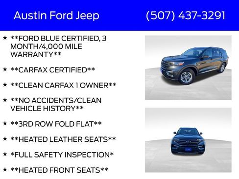 Certified 2022 Ford Explorer XLT w/ Equipment Group 202A image 7