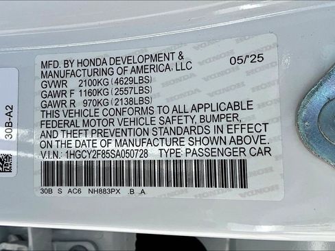 Certified 2025 Honda Accord Touring image 19