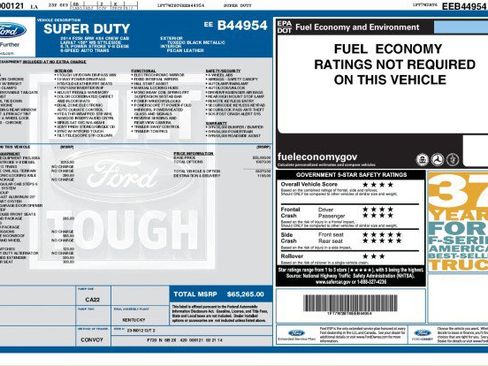 Used 2014 Ford F250 Platinum w/ FX4 Off-Road Package AWD/4WD image 2