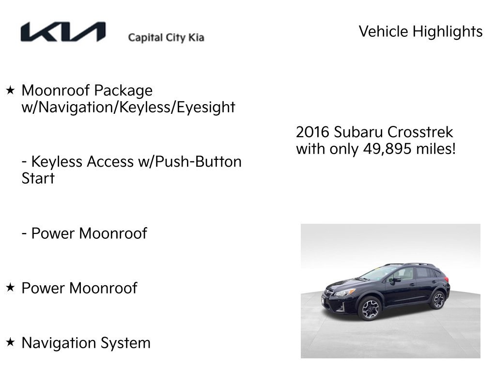 Used 2016 Subaru Crosstrek 2.0i Limited AWD/4WD image 7