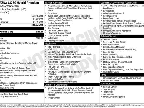 New 2026 MAZDA CX-50 AWD 2.5 Hybrid w/ Cargo Package image 3
