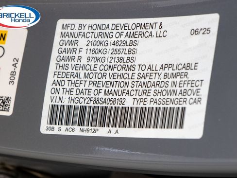 Certified 2025 Honda Accord Touring image 33