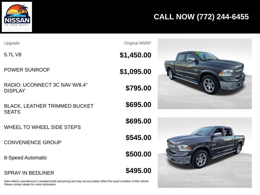 Used 2017 RAM 1500 Laramie w/ Convenience Group AWD/4WD image 6