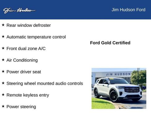 Certified 2025 Ford Explorer Active w/ Active Comfort Package RWD image 13