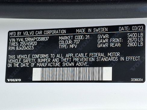 Certified 2023 Volvo XC60 B5 Plus w/ Climate Package AWD/4WD image 27