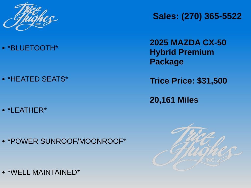 Used 2025 MAZDA CX-50 AWD 2.5 Hybrid w/ Premium Pkg image 7