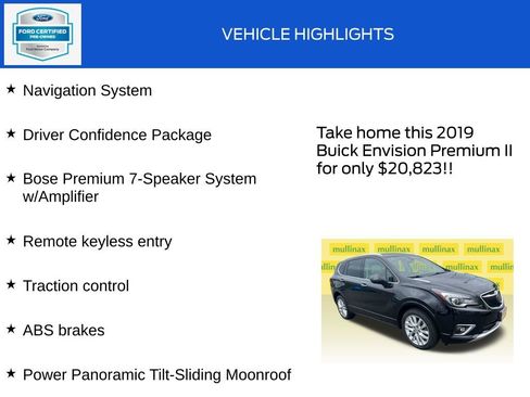 Used 2019 Buick Envision Premium w/ Driver Confidence Package AWD/4WD image 18