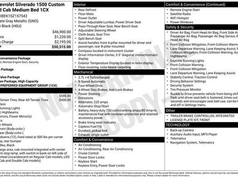 Used 2025 Chevrolet Silverado 1500 Custom image 5