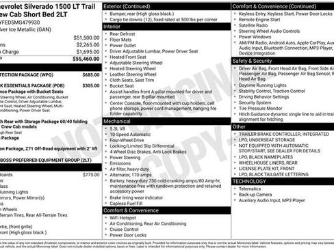 Used 2021 Chevrolet Silverado 1500 LT Trail Boss w/ Bed Protection Package image 26