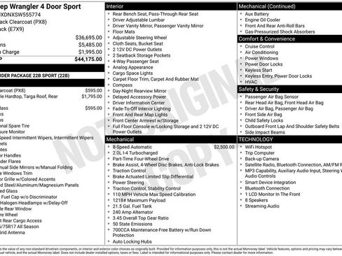 Used 2025 Jeep Wrangler Unlimited Sport AWD/4WD image 20