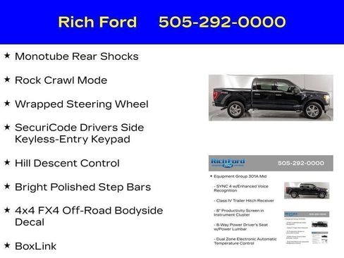 Certified 2023 Ford F150 XLT w/ Equipment Group 301A Mid AWD/4WD image 60