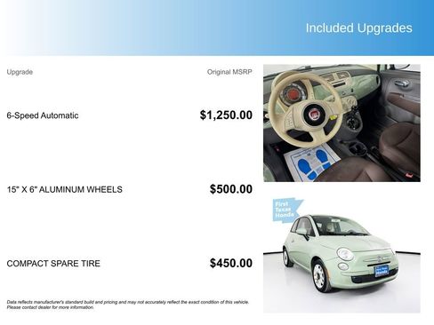 Used 2012 FIAT 500 Pop image 5