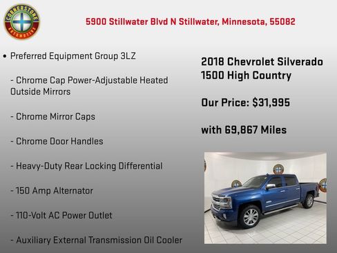 Used 2018 Chevrolet Silverado 1500 High Country image 15