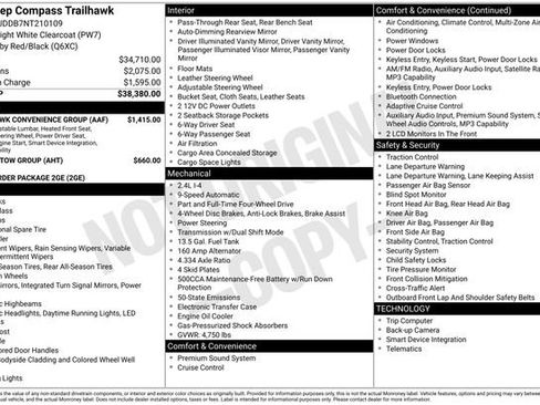 Used 2022 Jeep Compass Trailhawk w/ Trailhawk Convenience Group AWD/4WD image 28