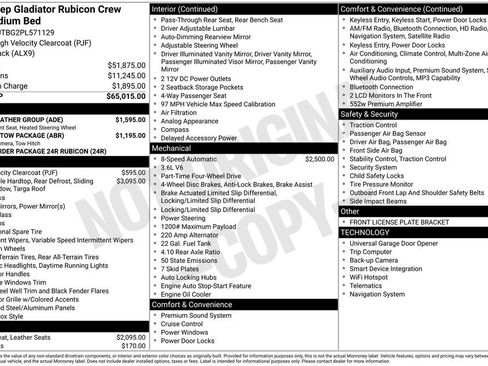 Used 2023 Jeep Gladiator Rubicon w/ Cold Weather Group image 6