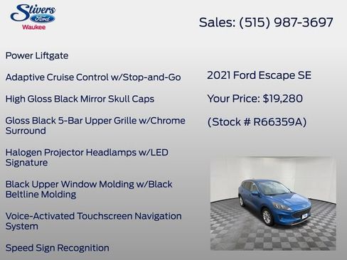 Used 2021 Ford Escape SE w/ Convenience Package FWD image 28