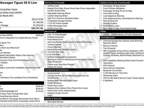 Certified 2023 Volkswagen Tiguan SE R-Line FWD image 8