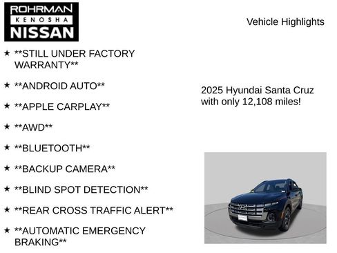 Used 2025 Hyundai Santa Cruz SEL AWD/4WD image 7