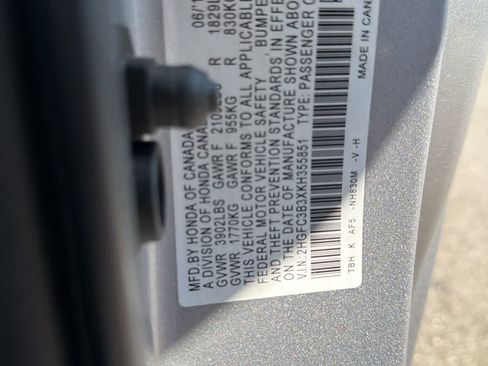 Used 2019 Honda Civic EX image 18