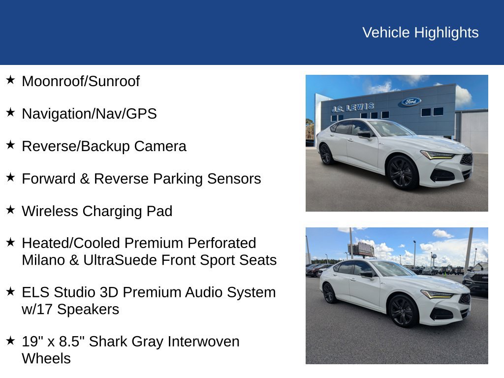 Used 2021 Acura TLX w/ A-SPEC Package AWD/4WD image 31