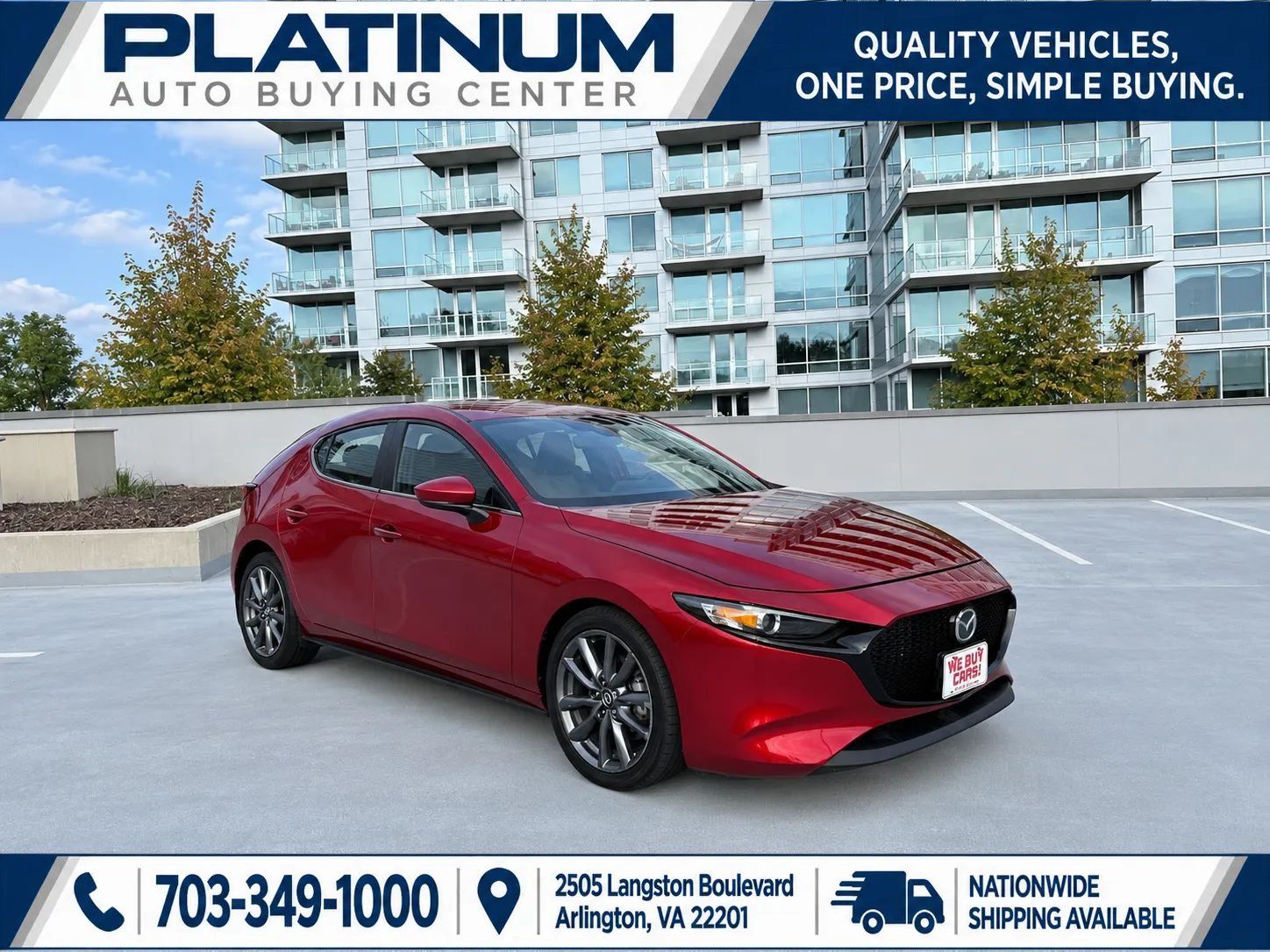 Used 2019 MAZDA MAZDA3 Hatchback FWD image 1