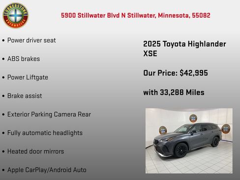 Used 2025 Toyota Highlander XSE AWD/4WD image 10