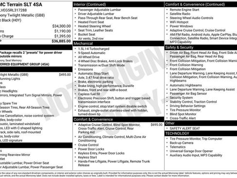 Certified 2024 GMC Terrain SLT AWD/4WD image 9