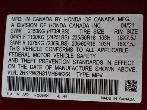 Used 2021 Honda CR-V EX-L image 34