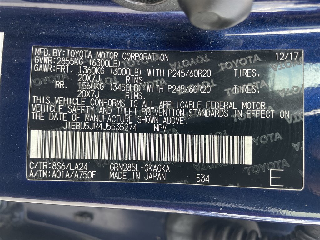 Used 2018 Toyota 4Runner Limited AWD/4WD image 43