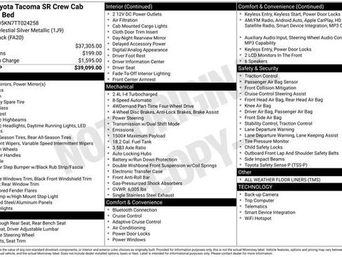 Certified 2026 Toyota Tacoma SR AWD/4WD image 32