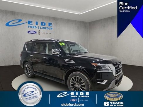 Used 2024 Nissan Armada Platinum w/ Captain's Chairs Package AWD/4WD image 1