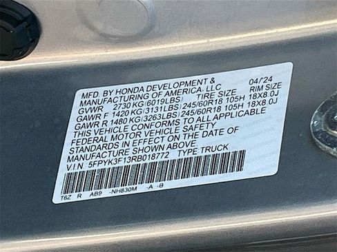 Used 2024 Honda Ridgeline Sport image 29