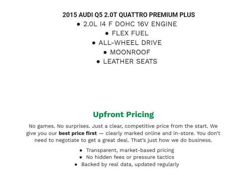 Used 2015 Audi Q5 2.0T Premium Plus w/ Technology Package AWD/4WD image 1