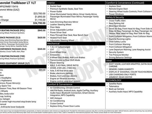 Used 2021 Chevrolet TrailBlazer LT w/ Premium Seating Package image 40