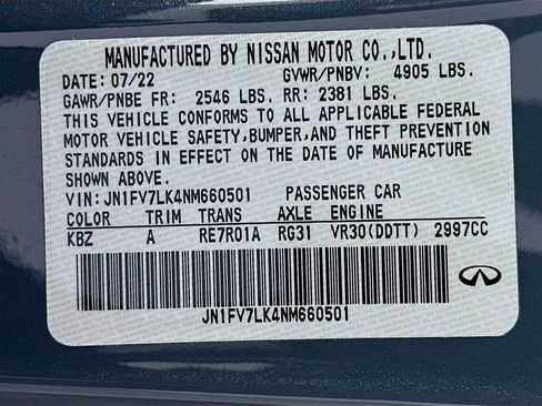 Used 2022 INFINITI Q60 Red Sport 400 w/ Cargo Package image 32