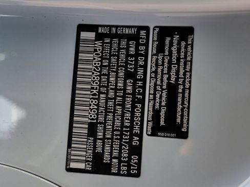 Used 2015 Porsche Cayman S RWD image 56