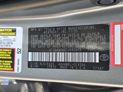 Used 2026 Toyota Camry SE w/ Convenience Package FWD image 35