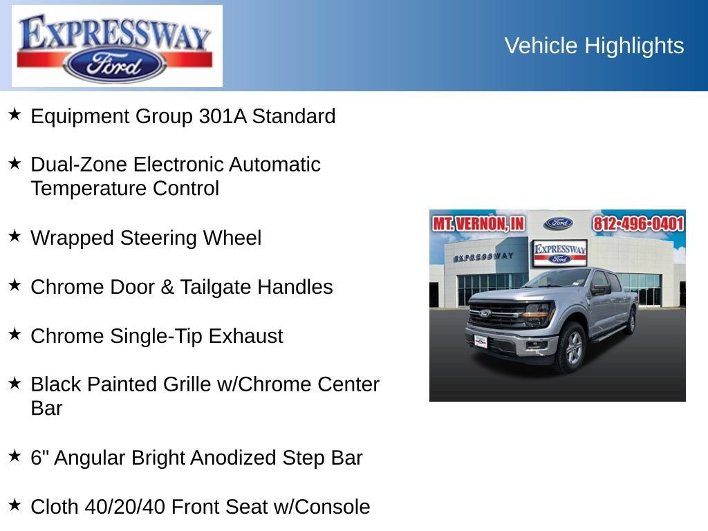Used 2025 Ford F150 XLT w/ Equipment Group 301A Standard AWD/4WD image 2