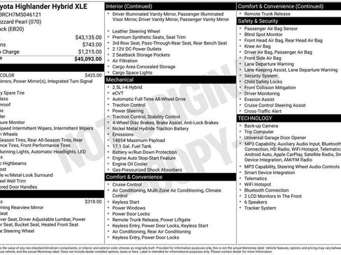 Used 2021 Toyota Highlander XLE image 6