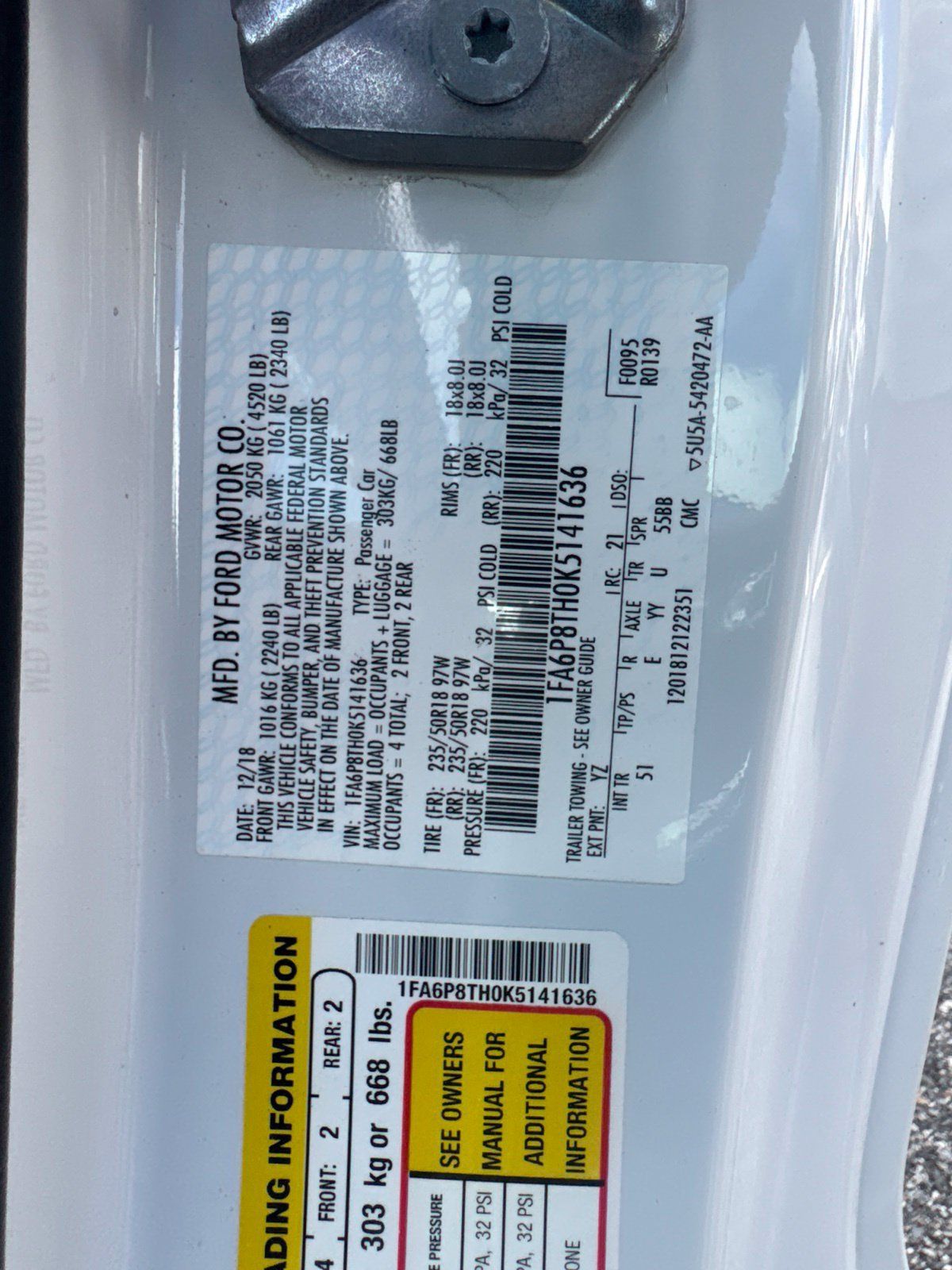Used 2019 Ford Mustang Premium w/ Equipment Group 201A RWD image 12