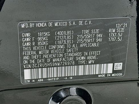 Used 2022 Honda HR-V EX image 31