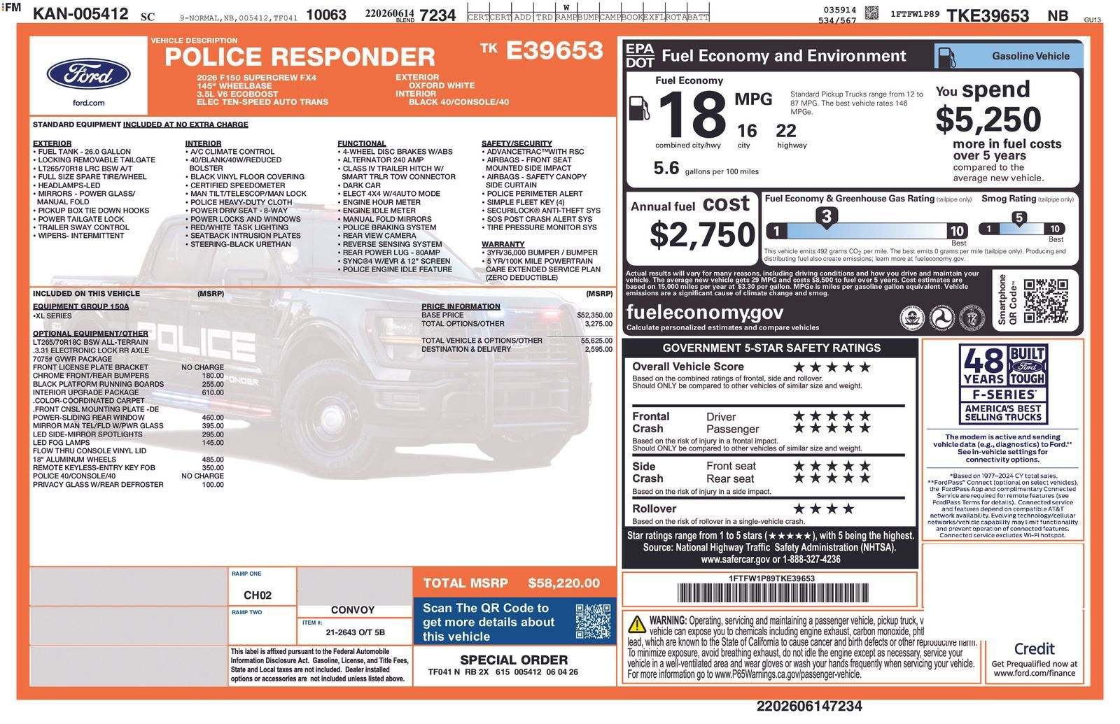 New 2026 Ford F150 XL w/ Interior Upgrade Package AWD/4WD image 1
